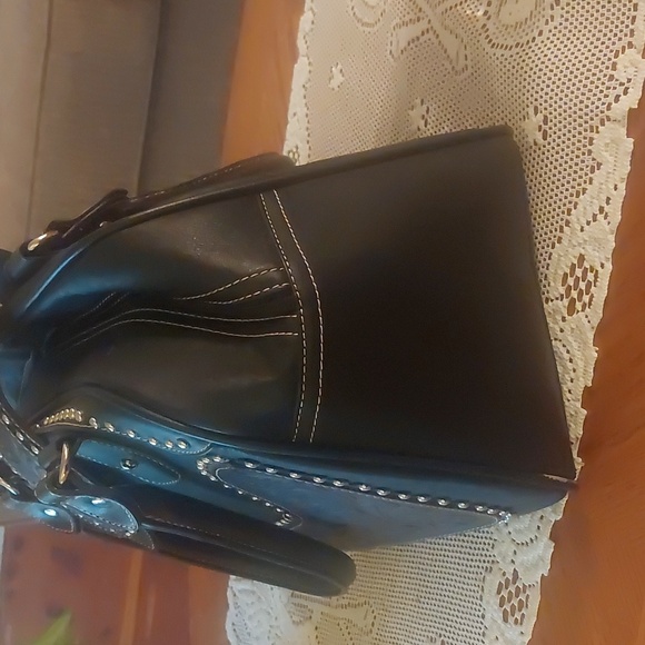 Montana West Black and Brown Studded Handbag - Picture 2 of 15
